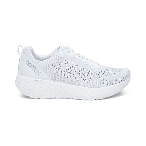 Aetrex Women's Danika Arch Support Sneakers - White | USA EUTCFG4